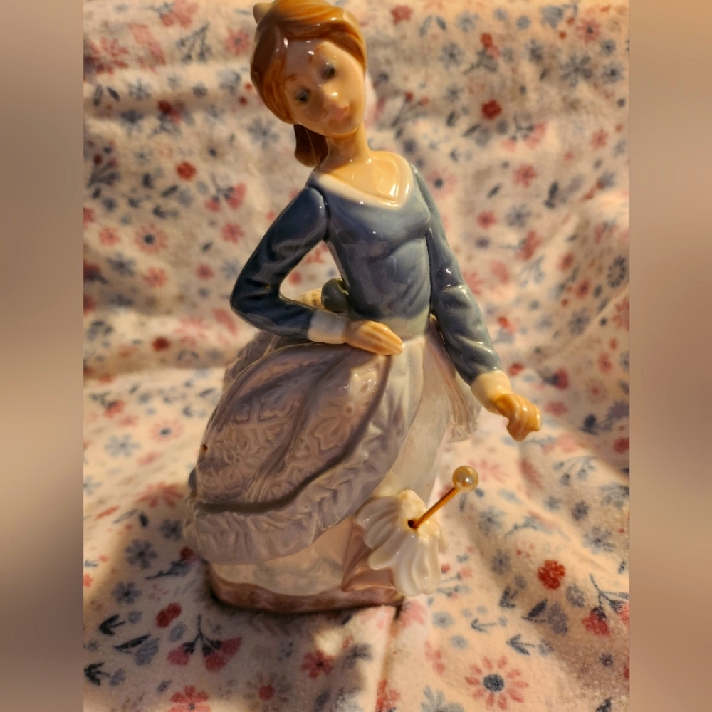 COPY - Lladro figurine, Girl with a Parasol, 1983